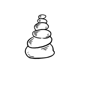 Illustration d'une pile de galets