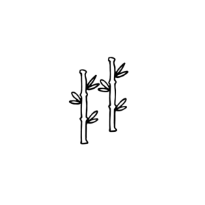 Illustration de branche de bambou